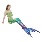 Load image into Gallery viewer, NEW FOR TEENS! Luxury Mermaid Tail &amp; Bikini - Jewel Green Ages 3 to 16
