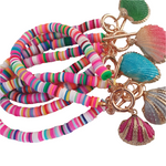 Charger l&#39;image dans la galerie, Colourful Clay Bead Ankle Bracelet
