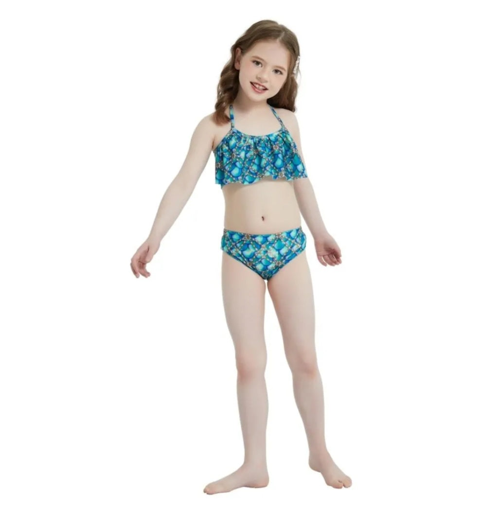 NEW FOR TEENS! Luxury Mermaid Tail & Bikini - Jewel Blue Ages 3 to 16