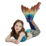 Load image into Gallery viewer, NEW FOR TEENS! Luxury Mermaid Tail &amp; Bikini - Jewel Blue Ages 3 to 16
